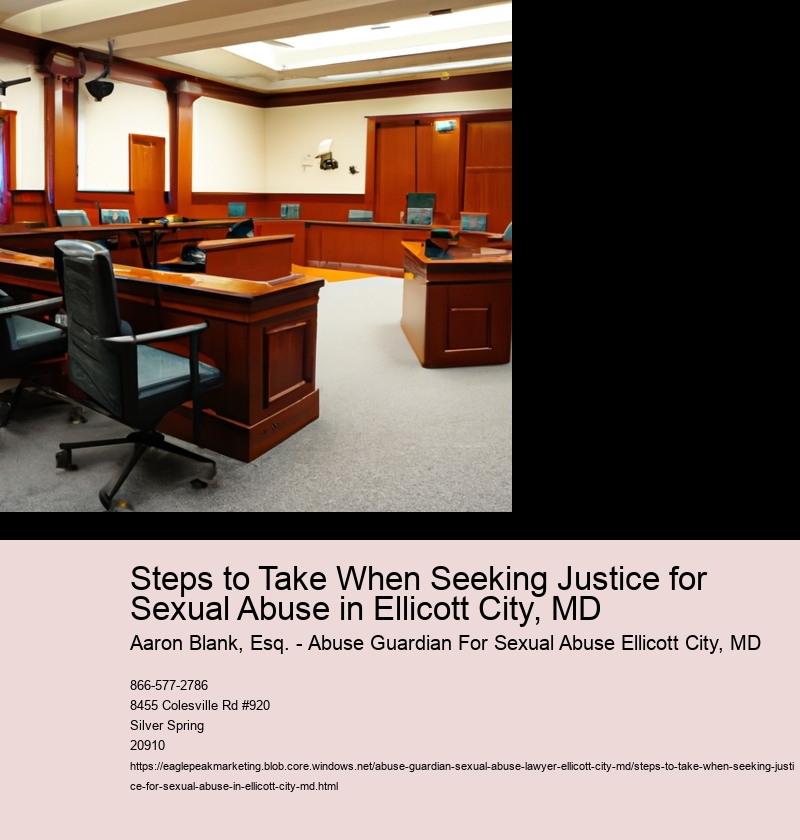 Contact local law enforcement in Ellicott City to report the sexual abuse.