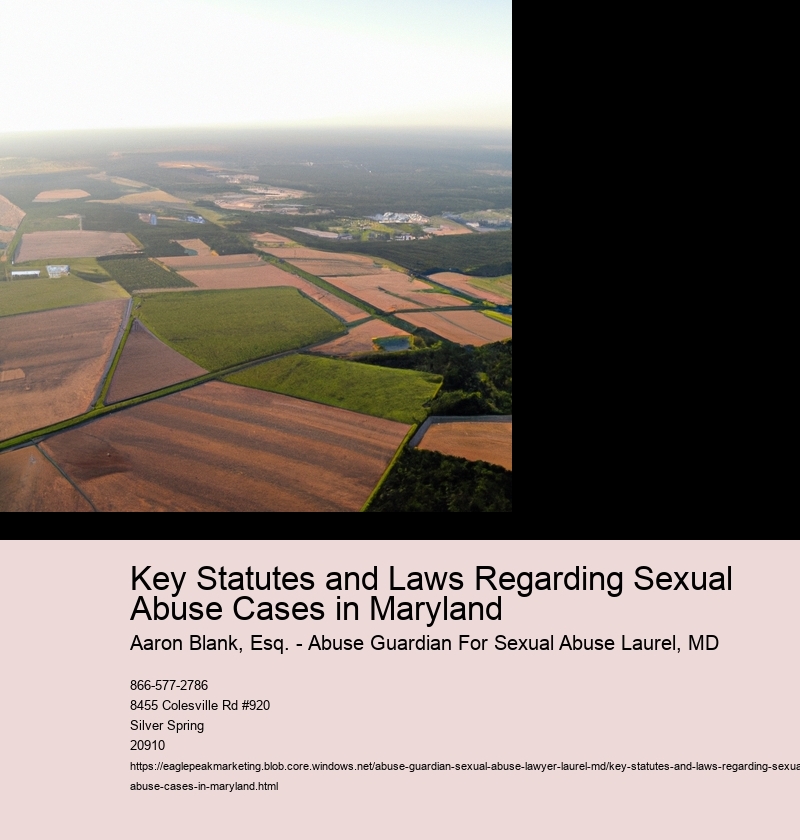 Key Statutes and Laws Regarding Sexual Abuse Cases in Maryland